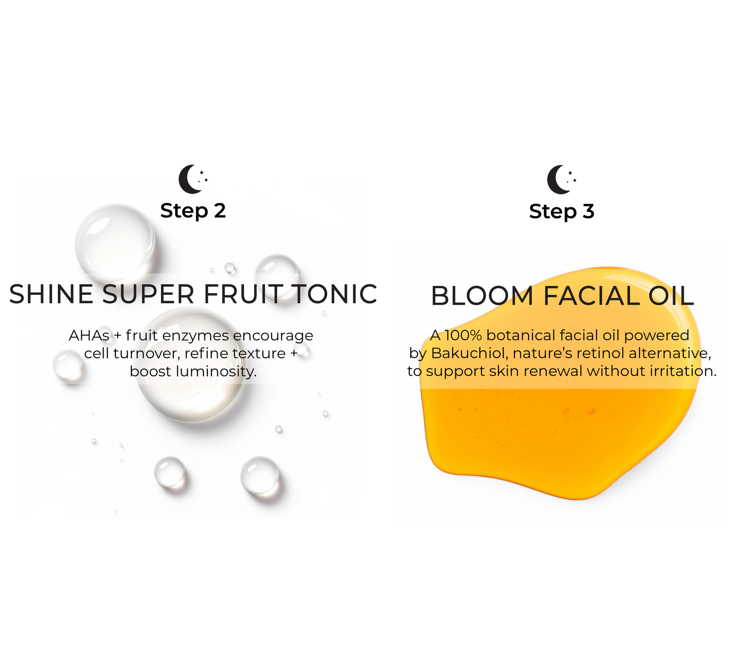 Renew + glow night routine